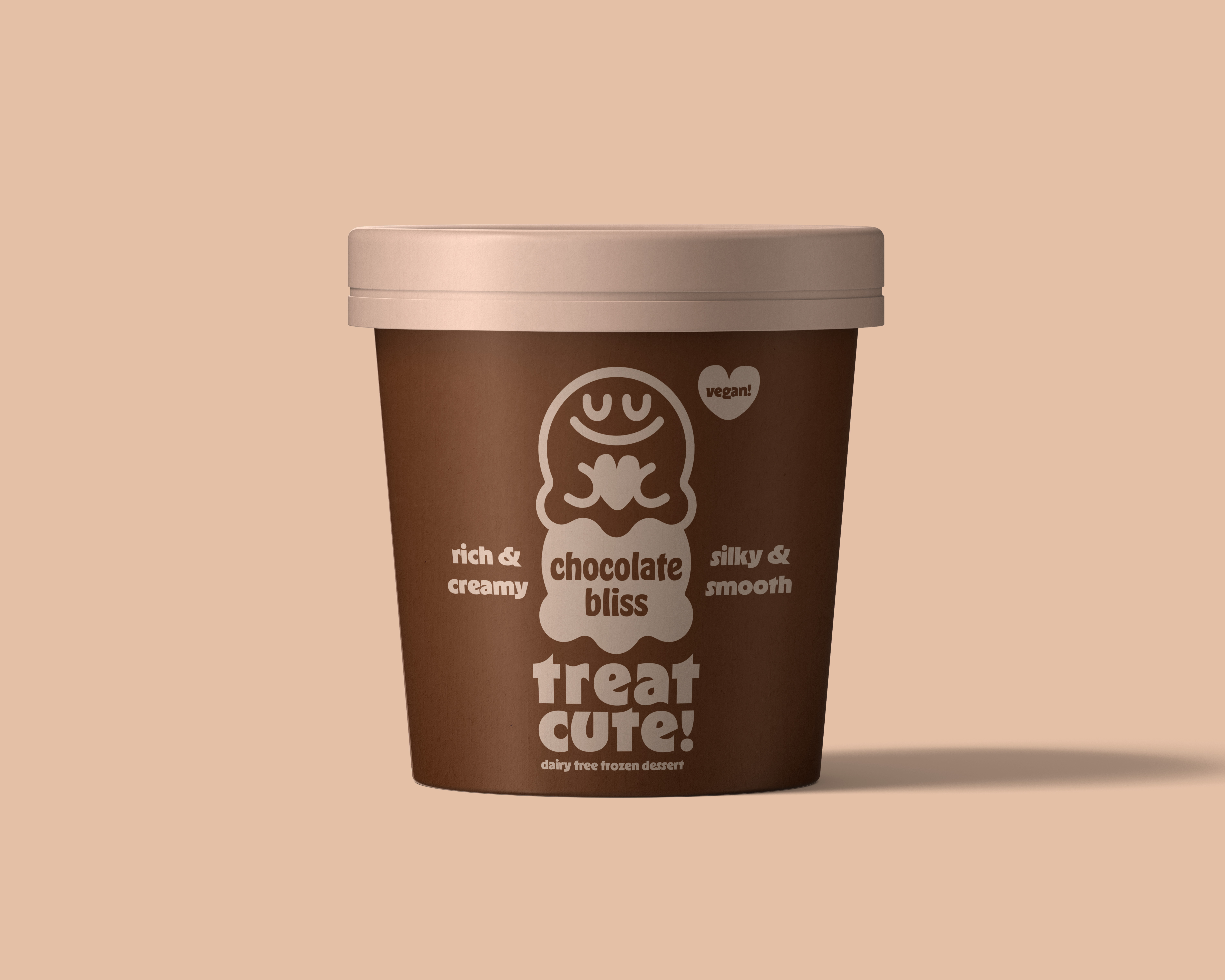 A pint of Treat Cute Chocolate Bliss ice cream